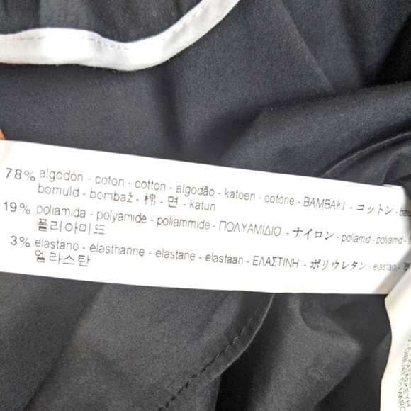 Zara Women's Off The Shoulder Poplin Ruffle Angel Sleeve Top S Black/White - Picture 3 of 6